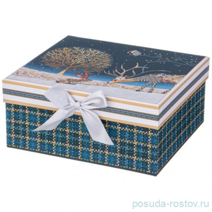 Кружка заварочная 300 мл с ситом и крышкой &quot;Christmas /Печворк&quot; / 355098
