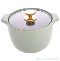 Кастрюля 26,5 х 22 х 16 см с крышкой 3,5 л серая &quot;Flameproof&quot; / 290739