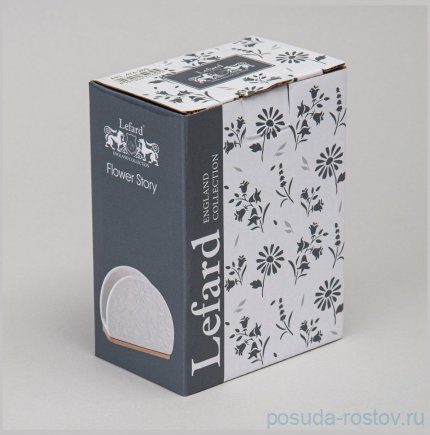 Салфетница lefard flowers story на дерев. подставке 12*4,5*9 см / 363083