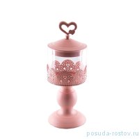 Банка для сыпучих продуктов н/н с крышкой розовая &quot;Royal Classics /Кружево&quot; / 154188
