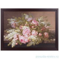 Картина 50 х 70 см &quot;Цветы&quot; /рамка венге / 262068