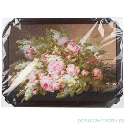 Картина 50 х 70 см &quot;Цветы&quot; /рамка венге / 262068
