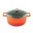 Кастрюля 28 см со стеклянной крышкой 6,7 л &quot;Lava /Orange&quot; / 221026