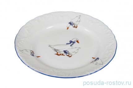 Тарелка 17 см 1 шт &quot;Рококо /Гуси&quot; / 127638