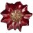 Блюдо 20 х 20 см &quot;Poinsettia red gold&quot; / 226078