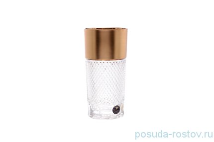 Стаканы для воды 350 мл 6 шт &quot;CRYSTAL HEART /Матовое золото&quot; / 146170