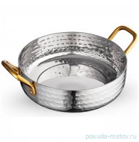 Сковородка 14 x 3.8 см круглая мини с 2-мя ручками для подачи &quot;Hammered&quot; / 370371