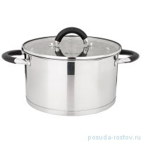 Кастрюля 22 х 12,5 см со стеклянной крышкой 4,6 л &quot;agness&quot; / 196264