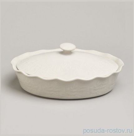 Форма для запекания 33 х 24 х 8/13 см с крышкой овальная 2 л &quot;Beige&quot;  / 377618
