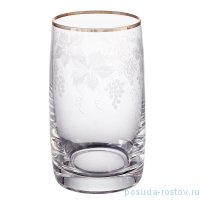 Стаканы для воды 250 мл 6 шт &quot;Идеал /Виноградные гроздья /Золото&quot; V-D / 210292