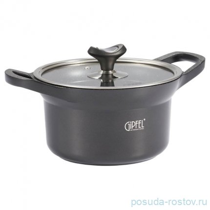 Кастрюля 24 см со стеклянной крышкой 4,5 л &quot;Azul black&quot; / 340990