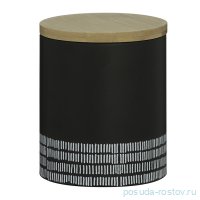 Банка для сыпучих продуктов 1 л чёрная &quot;Monochrome&quot; / 222261