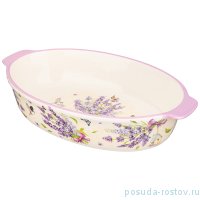 Блюдо для запекания 36 х 20,5 х 7 см овальное &quot;Лаванда&quot; / 271228