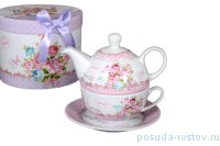 Чайный набор 3 предмета (чайная пара 350 мл + чайник 380 мл) / 124430