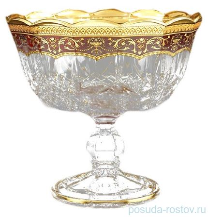 Конфетница 18 см н/н &quot;Империя красная&quot; / 146841