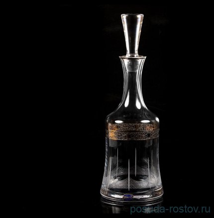 Графин для водки/ликера 1 л &quot;Грация /8721&quot; ручная дошлифовка срезов / 124881