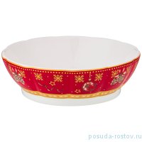 Розетка 12,5 х 3,5 см красная &quot;С новым годом! /Елка&quot; / 225192