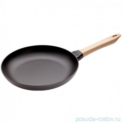 Сковорода 26 см с деревянной ручкой черная &quot;STAUB&quot; / 275968