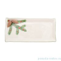 Блюдо 35 х 16 см прямоугольное &quot;christmas world /pinecone&quot; / 270978