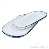 Набор овальных блюд 30 см 25 см 2 шт белые &quot;multicolor&quot; (подарочная упаковка) / 357093