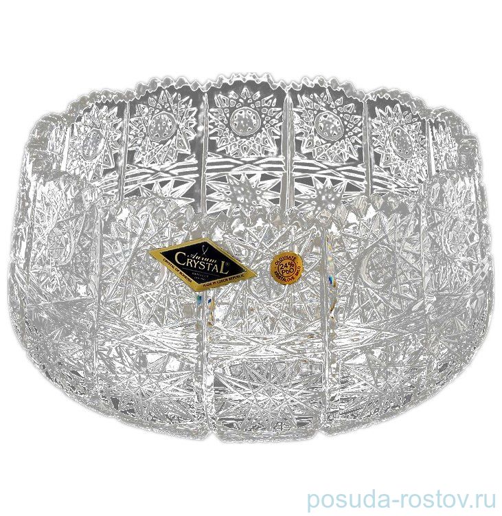 Ваза для конфет 18 см "A.Crystal /Хрусталь резной" / 034919