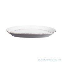 Блюдо 29 см овальное &quot;Рококо /Две линии золото&quot; / 034747