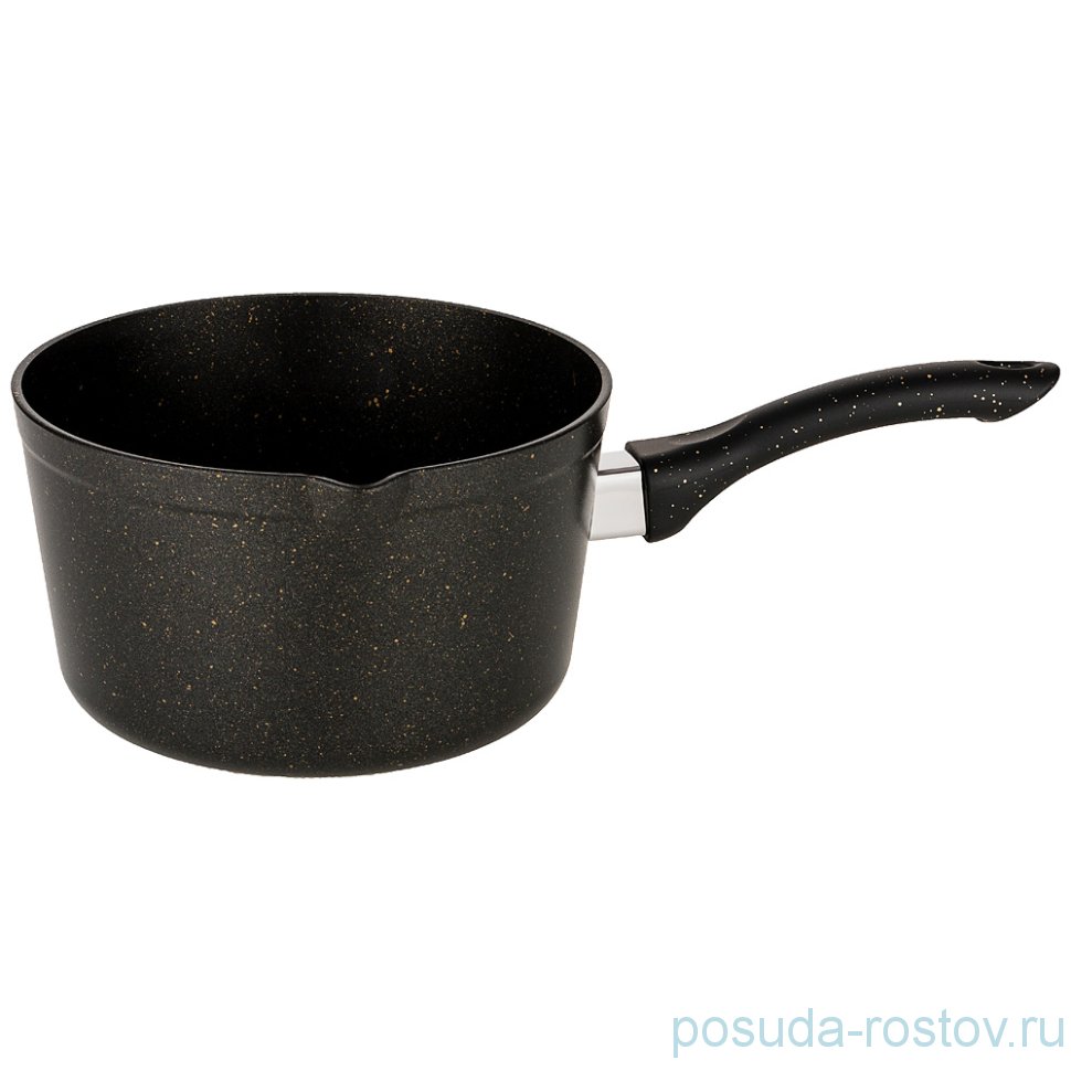 Ковшик 16 х 9,5 см 2,7 л "agness /чёрное золото" / 203296