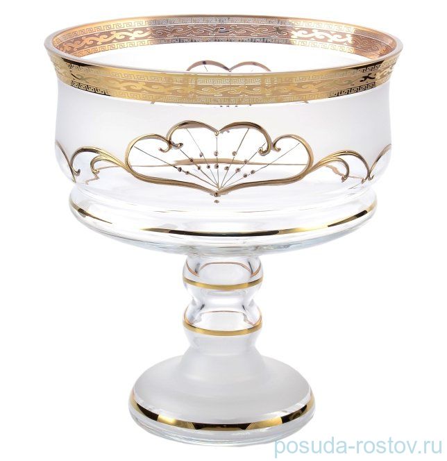 Конфетница 21 см н/н "Лепка /Антик золото" B-G / 143937