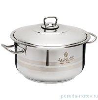 Кастрюля 28 х 18 см с крышкой 10,5 л &quot;Agness&quot; / 196212