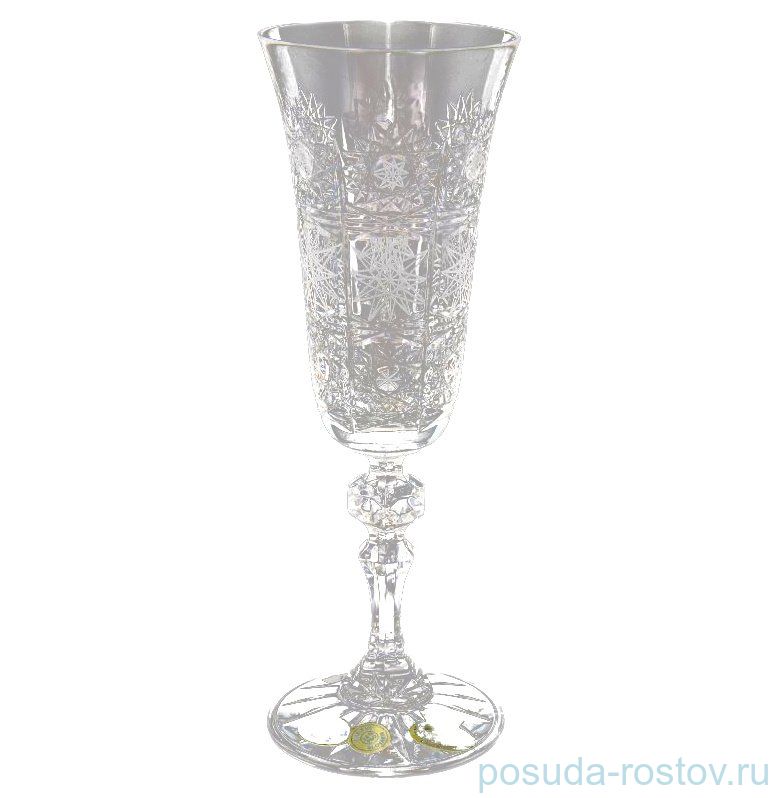 Бокалы для шампанского 150 мл 6 шт "S.Crystal /Хрусталь резной" / 060335