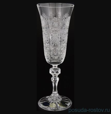 Бокалы для шампанского 150 мл 6 шт &quot;S.Crystal /Хрусталь резной&quot; / 060335