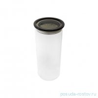 Банка для сыпучих продуктов 1,4 л с чёрной крышкой &quot;Simax /Без декора&quot; d-9,6 см, h-23,3 см / 230121