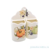 Подставка для столовых приборов 19,5 см двойная навесная &quot;Artigianato ceramico /Тыква&quot; / 230424