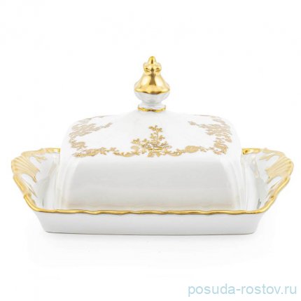 Маслёнка &quot;Корона /Золотой узор /отводка золото&quot; / 155314