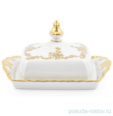 Маслёнка &quot;Корона /Золотой узор /отводка золото&quot; / 155314