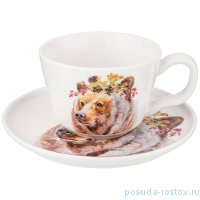Чайная пара 230 мл 1 шт &quot;Лесная сказка /Медведь&quot;  / 213597