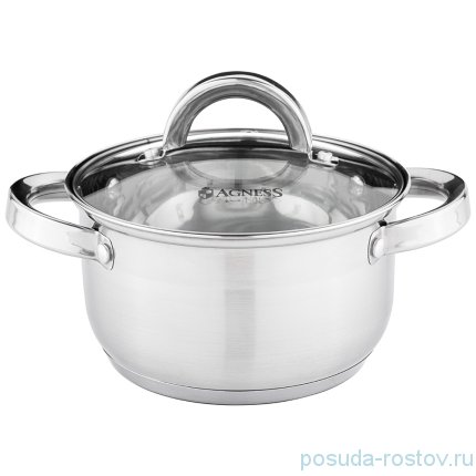 Кастрюля 16 x 9,5 см со стеклянной крышкой 1,6 л &quot;classic&quot; / 273869