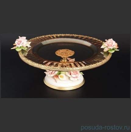 Тортница 27 см н/н &quot;Rosaperla /Цветок&quot; / 110344