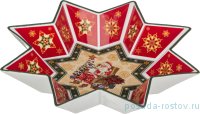 Салатник 32 см звезда &quot;christmas collection /санта-клаус&quot; / 192314