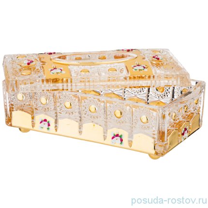 Салфетница 24,5 х 12,5 х 10 см &quot;LEFARD GOLD GLASS&quot; / 211491