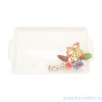 Поднос 37 х 21 см прямоугольный с двумя ручками &quot;christmas world /sweet candies&quot; / 271000