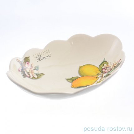 Блюдо 30 х 19,5 см овальное &quot;Artigianato ceramico /Лимоны&quot; / 156767