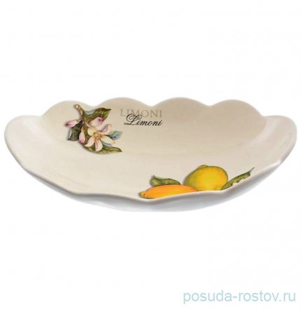 Блюдо 30 х 19,5 см овальное &quot;Artigianato ceramico /Лимоны&quot; / 156767