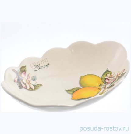 Блюдо 30 х 19,5 см овальное &quot;Artigianato ceramico /Лимоны&quot; / 156767