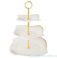 Этажерка 3-х ярусная квадратная &quot;charm&quot; (15 х 15, 20 х 20, 26 х 26 см) / 211703