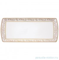 Блюдо 35 х15 см прямоугольное &quot;Golden /Золотистый орнамент&quot; / 369069