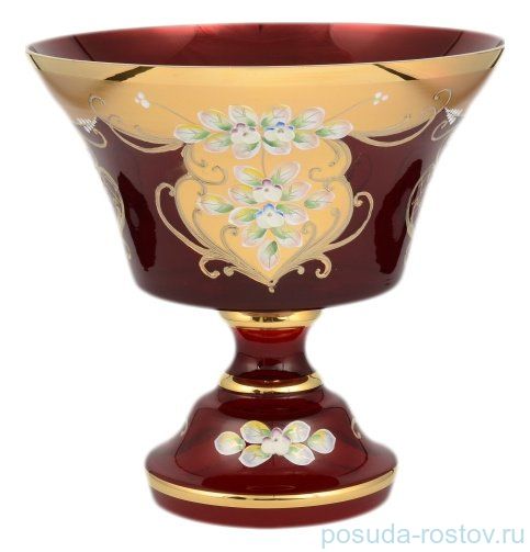 Конфетница 26 см н/н "Лепка красная" S-A / 096761
