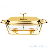 Мармит 2 отсека 2,45 л прямоугольныйй gold Agness / 336646