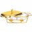 Мармит 2 отсека 2,45 л прямоугольныйй gold Agness / 336646