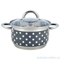 Кастрюля 24 х 13 см со стеклянной крышкой 5,7 л &quot;agness /горошек&quot; / 228938